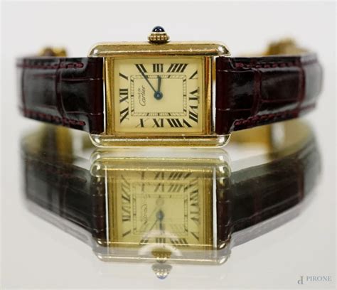 orologio donna must de cartier quadrante rosso|cartier oro da donna.